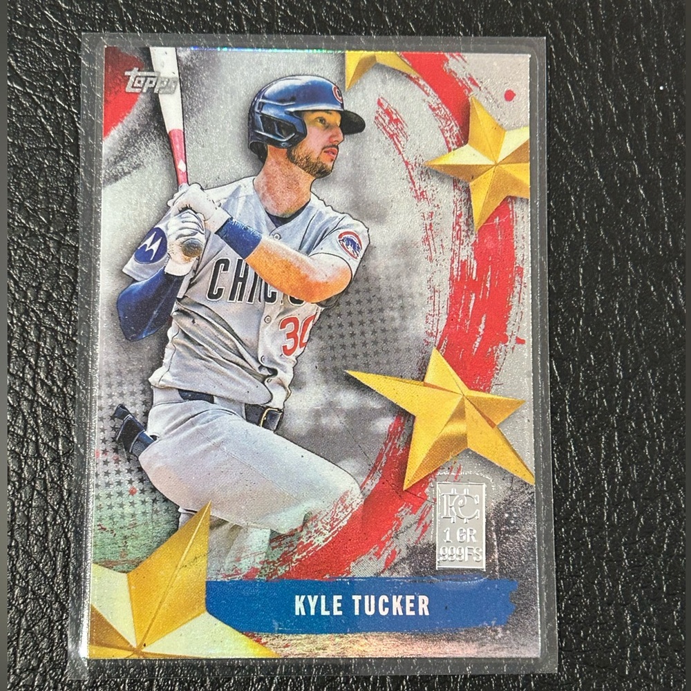 Topps KYLE TUCKER Stars of MLB Collectable Card with Silver Grain